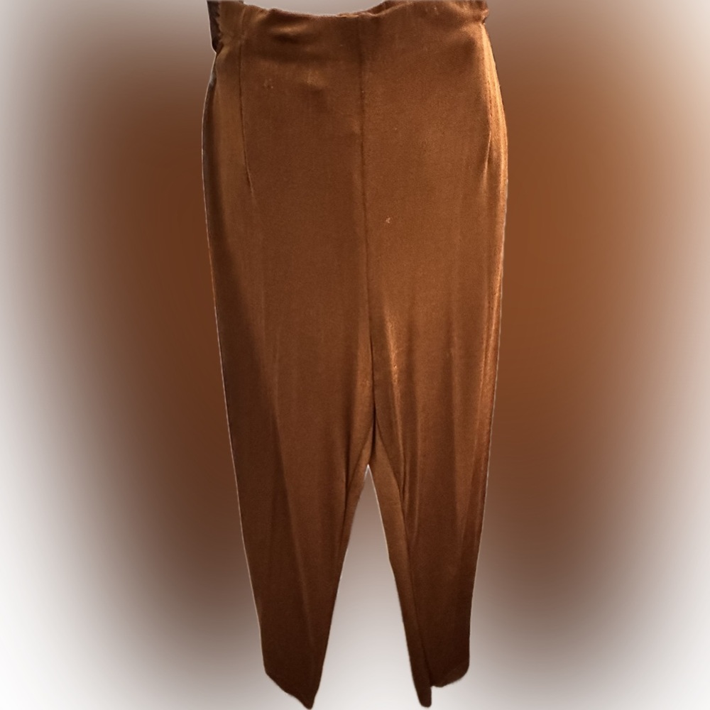 COLDWATER CREEK TRAVEL PANTS Loose and comfy cinnamon separates L (not PL) Great